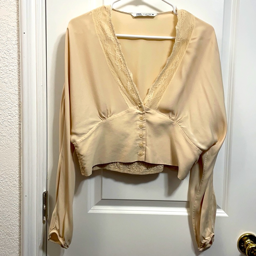 Zara long sleeve blouse